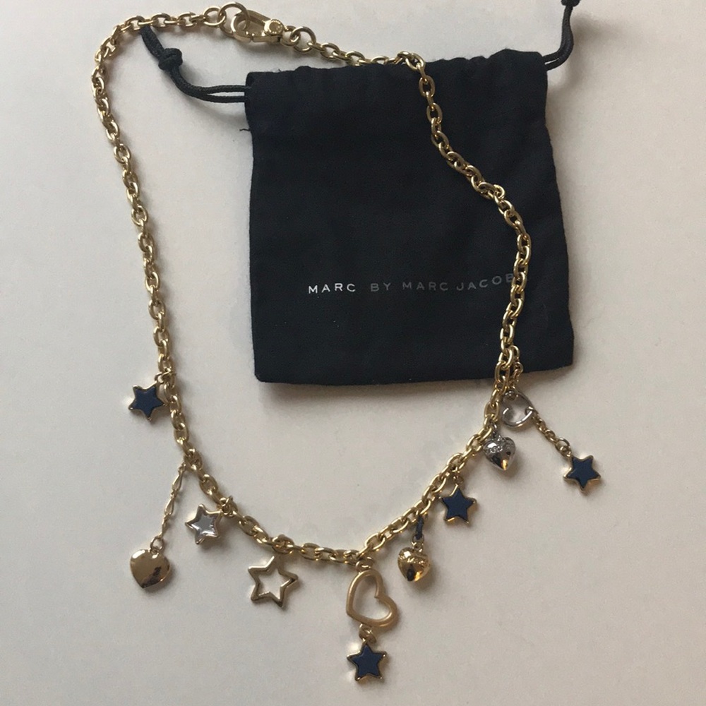 NWOT MARC BY MARC JACOBS heart dangle necklace